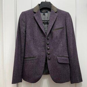 Brooks Brothers Merino Lambswool Jacket - Lavender and Grey - Petite 4